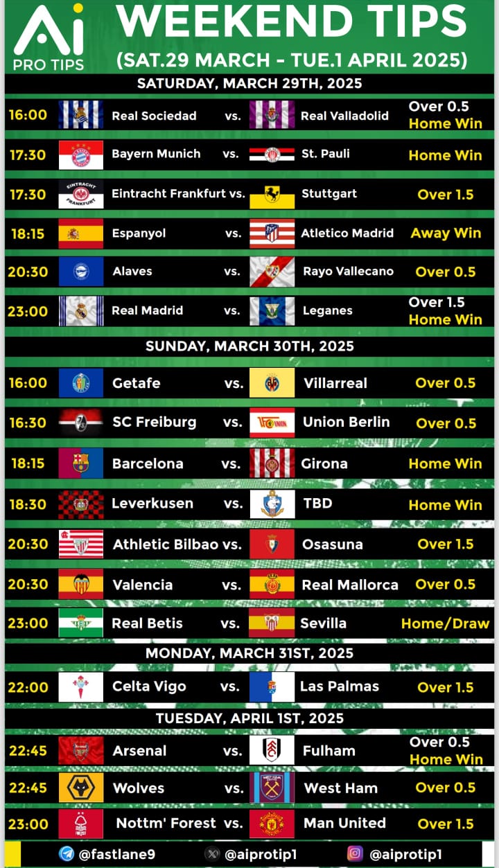 29th March - 1st April